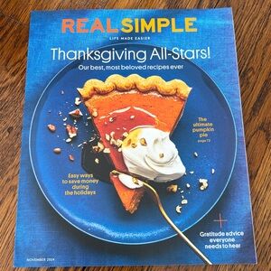 Real Simple Magazine - November 2024   home kitchen cooking holiday thanksgiving